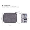 Smartwatch Accessories Organizer, Tech Accessories Travel Storage Bag for Watch Bands, Extra Pocket for Chargers, Cables, USB, SD Cards
