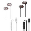 Type C Wired Earphones Headphones In-Ear Stereo Bass Sound with Microphone Universal Compatibility