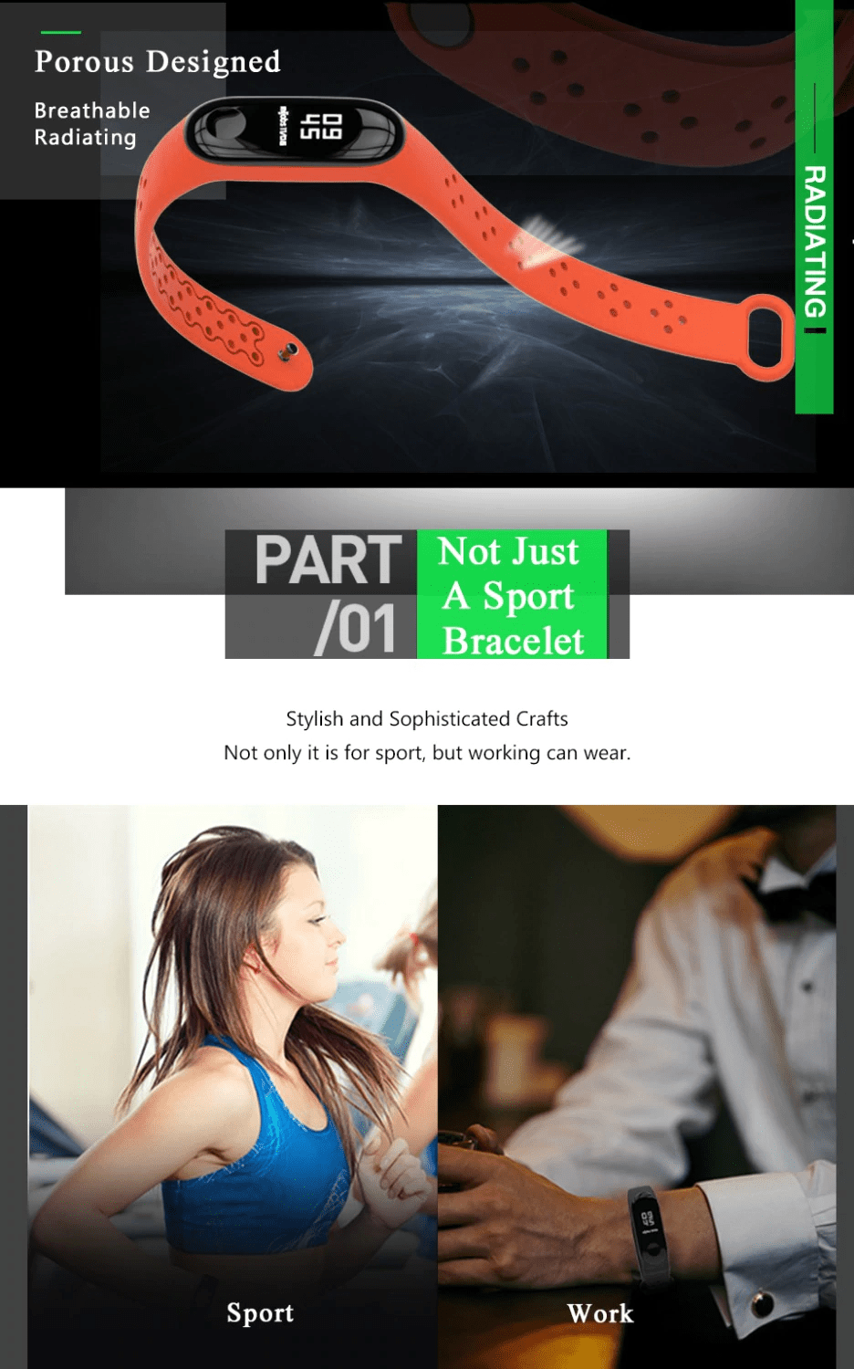 Mi Band 4 Silicone Sports Bracelet Replacement Strap