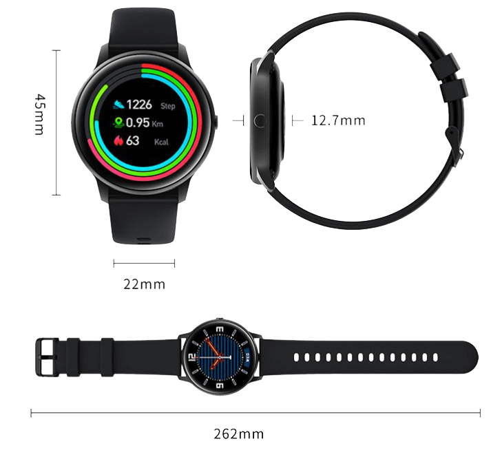 IMILAB KW66 Smart Business Watch - Black with Extra Green Strap