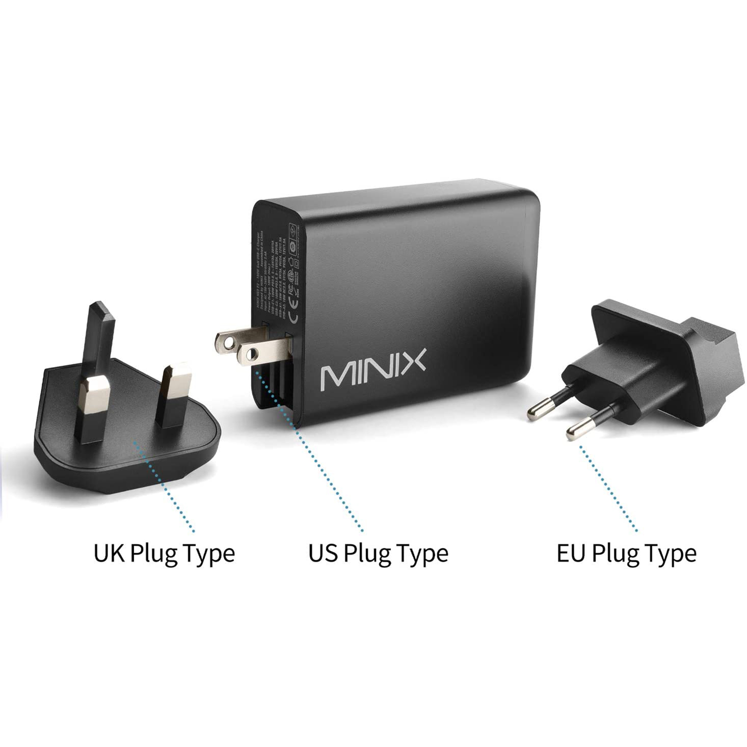 MINIX NEO P2 100W Turbo 4-Port GaN Wall Charger