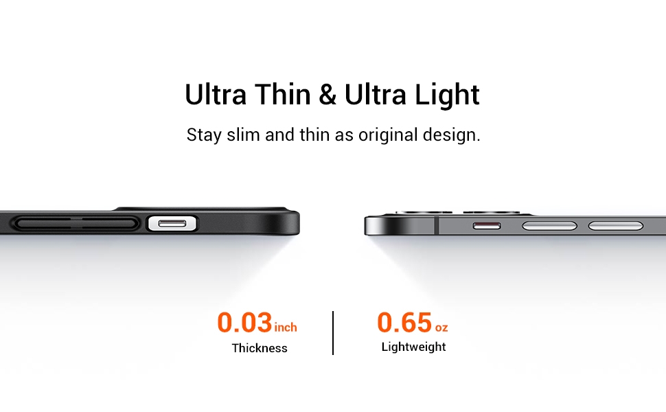 TORRAS  iPhone 12 Mini  5.4 inch Slim Fit (2020 Release), Ultra Thin Silky Soft Touch Hard Plastic Matte Finish Grip Protective Phone Cover - X002QJ783V