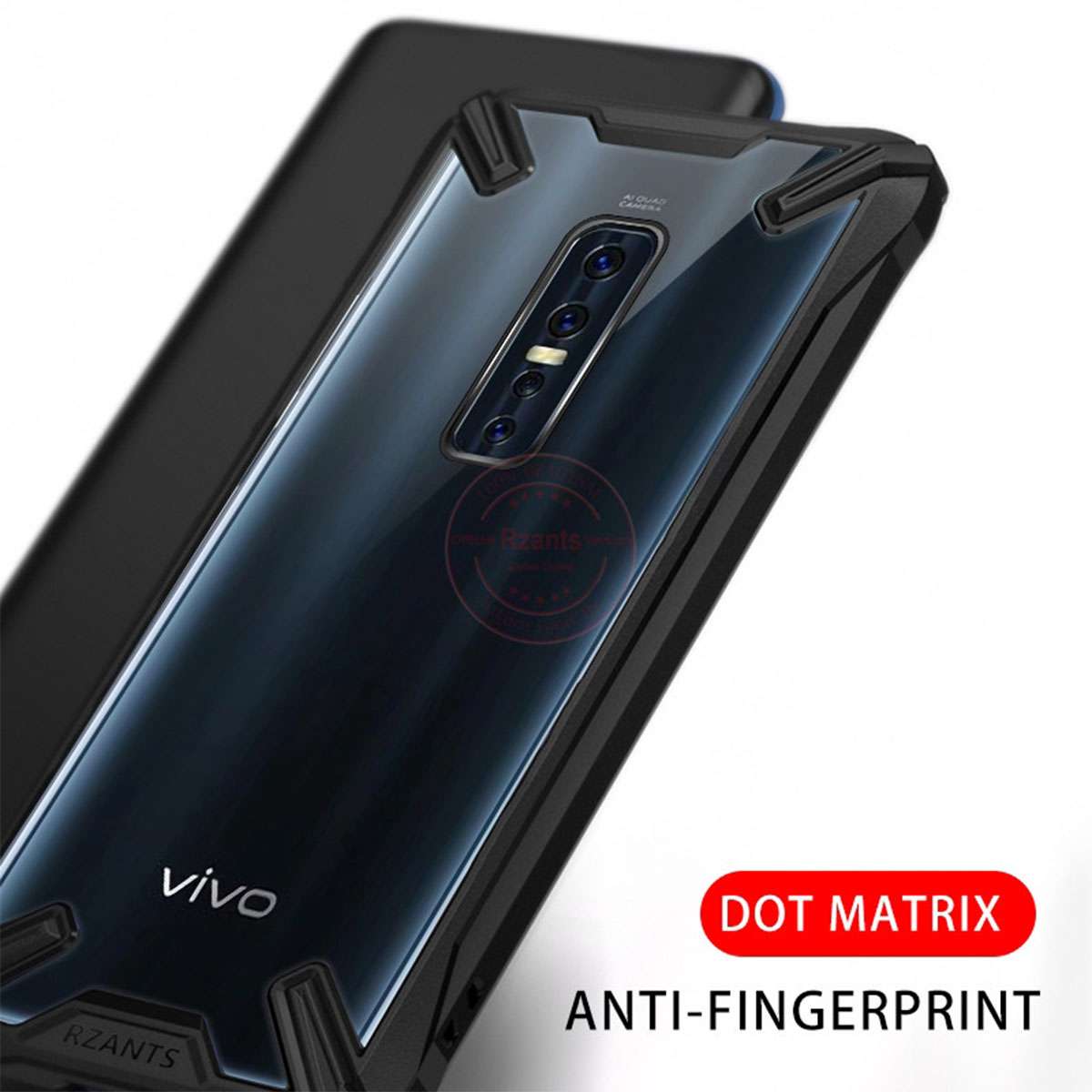 RZANTS VIVO V17 Pro Hard Case Transparent Matte ShockProof Slim Thin Phone Cover