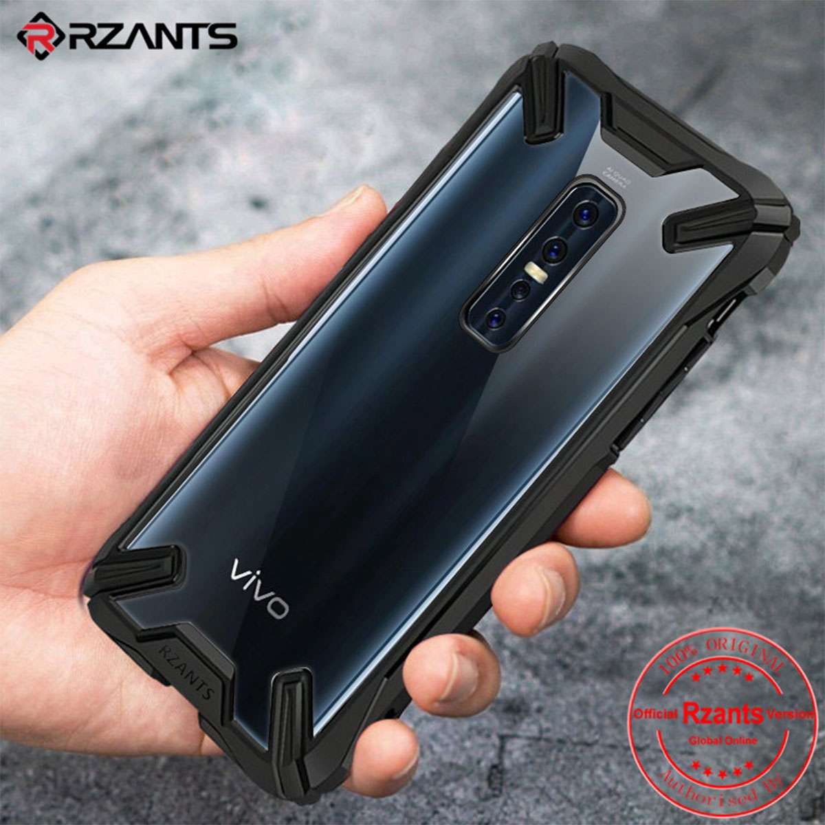 RZANTS VIVO V17 Pro Hard Case Transparent Matte ShockProof Slim Thin Phone Cover