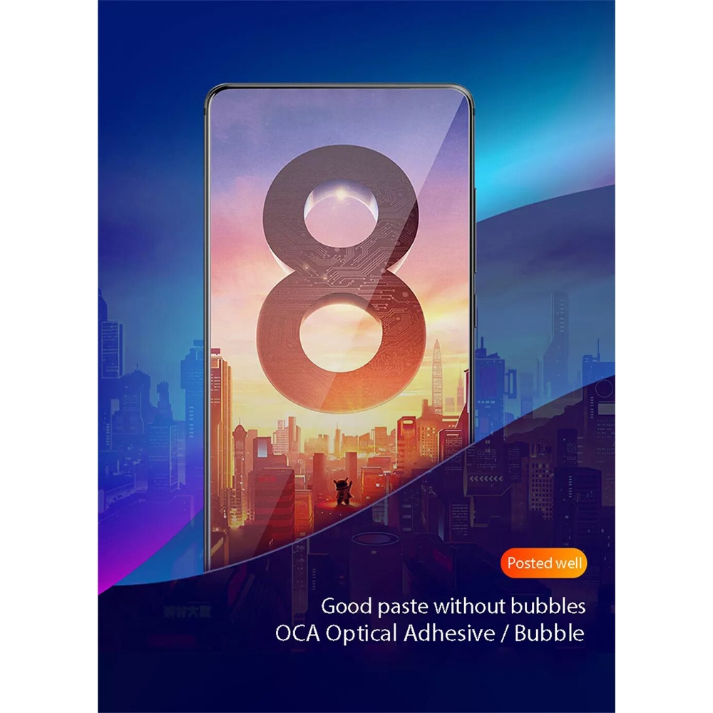 MOFI Realme 5s 2.5D 9H Full Screen Protector Tempered Glass Anti BlueRay BLACK