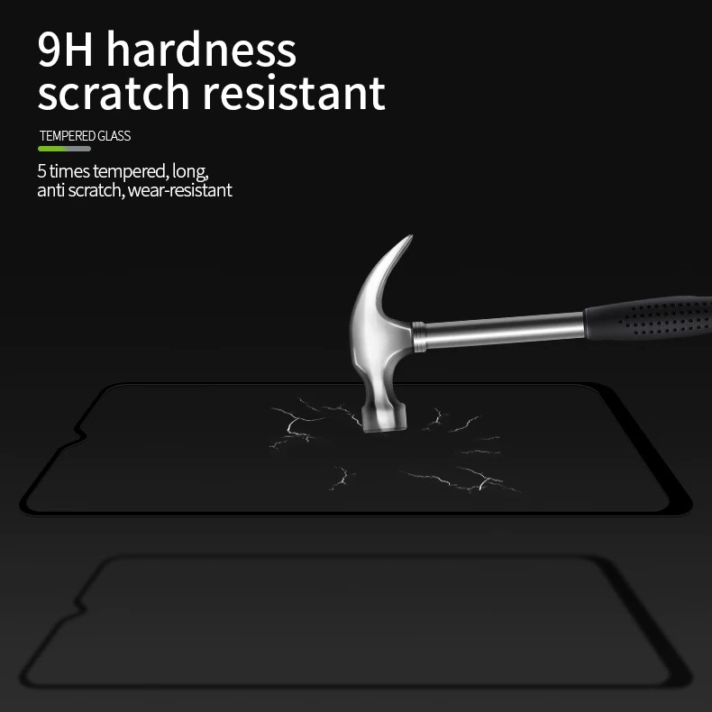 MOFI Samsung Galaxy A20s 2.5D 9H Full Screen Protector Tempered Glass Anti BlueRay BLACK