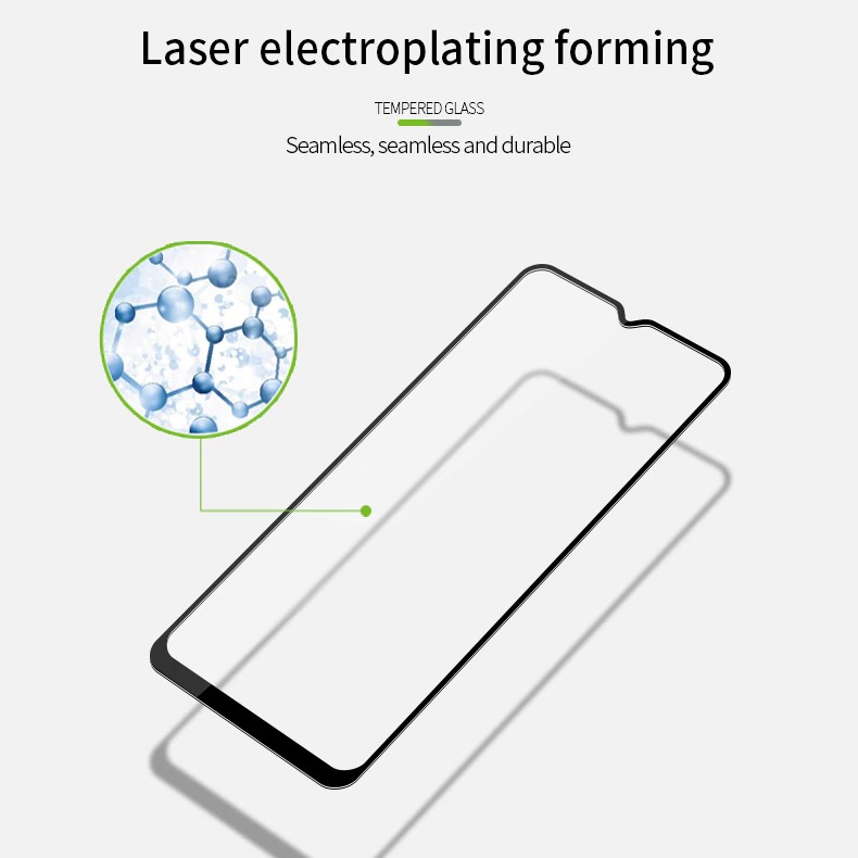 MOFI Samsung Galaxy A20s 2.5D 9H Full Screen Protector Tempered Glass Anti BlueRay BLACK