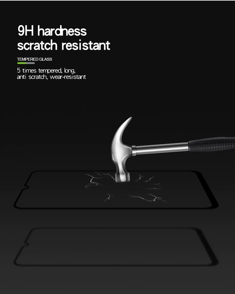 MOFI Samsung Galaxy A30s  2.5D 9H Full Screen Protector Tempered Glass Anti BlueRay BLACK
