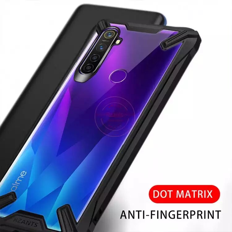 RZANTS OPPO Realme 5/Realme 5s/ 5i / C3 Transparent Matte ShockProof Slim Thin Phone Cover - Black