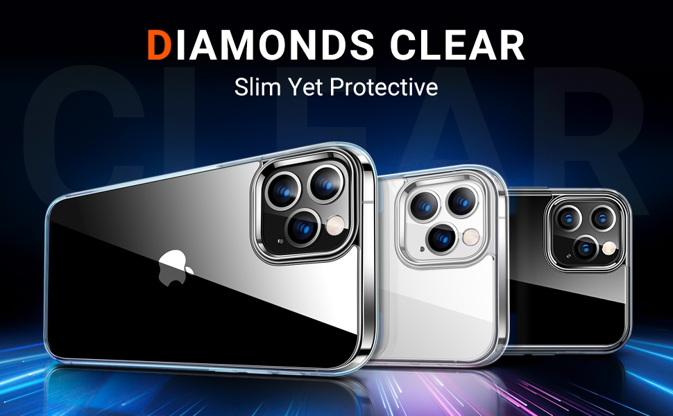 TORRAS Diamond Series Phone Case for iPhone 12 Pro Max - Blue (X002L29TRV)