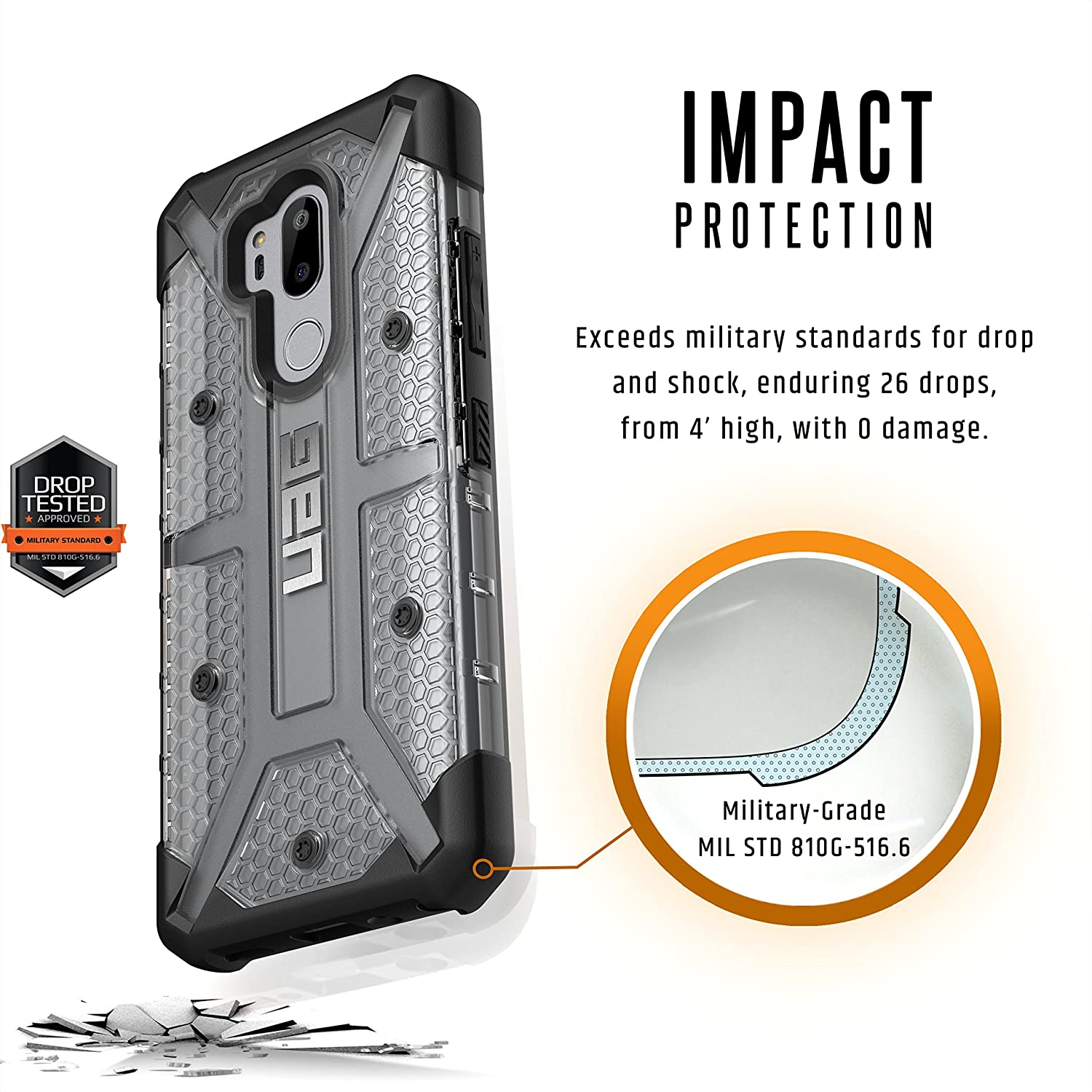 UAG LG G7 Thinq Plasma (Ice) - 852524008556