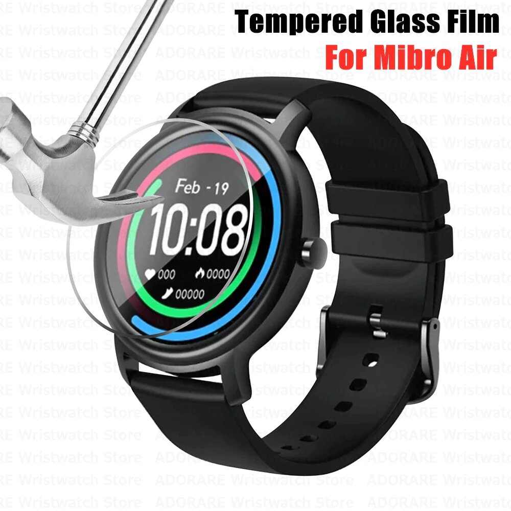 Tempered Glass Screen Protector For Mibro Air Smart Watch