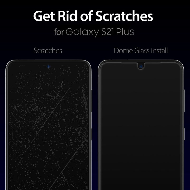 Whitestone [Dome Glass] Galaxy S21 Plus Tempered Glass Screen Protector - Pack of 2