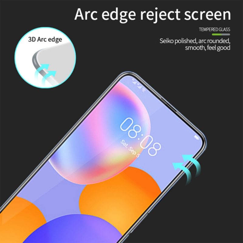MOFI Huawei Y9A 2.5D 9H Full Screen Protector Tempered Glass Anti BlueRay- BLACK