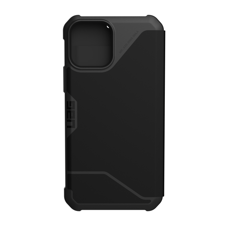 UAG iPhone 12/12 Pro (6.1) Metropolis Phone Case - LTHR ARMR Black - 812451036985