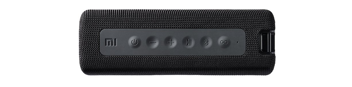 Xiaomi Mi Portable Wireless speaker Bluetooth, 16 watts, IPX7 waterproof Outdoor use, TWS, 13 hours of play time, built-in microphone, Dustproof &ndash; Black