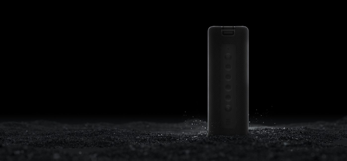 Xiaomi Mi Portable Wireless speaker Bluetooth, 16 watts, IPX7 waterproof Outdoor use, TWS, 13 hours of play time, built-in microphone, Dustproof &ndash; Black
