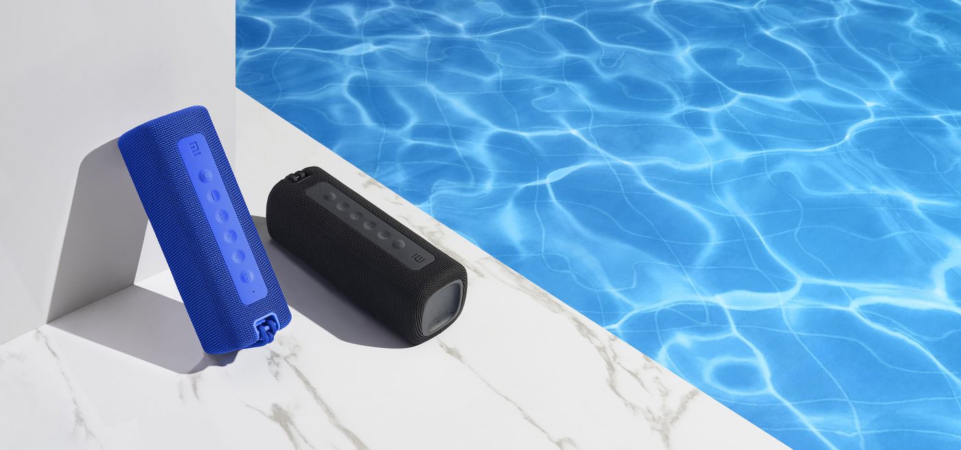 Xiaomi Mi Portable Wireless speaker Bluetooth, 16 watts, IPX7 waterproof Outdoor use, TWS, 13 hours of play time, built-in microphone, Dustproof &ndash; Black