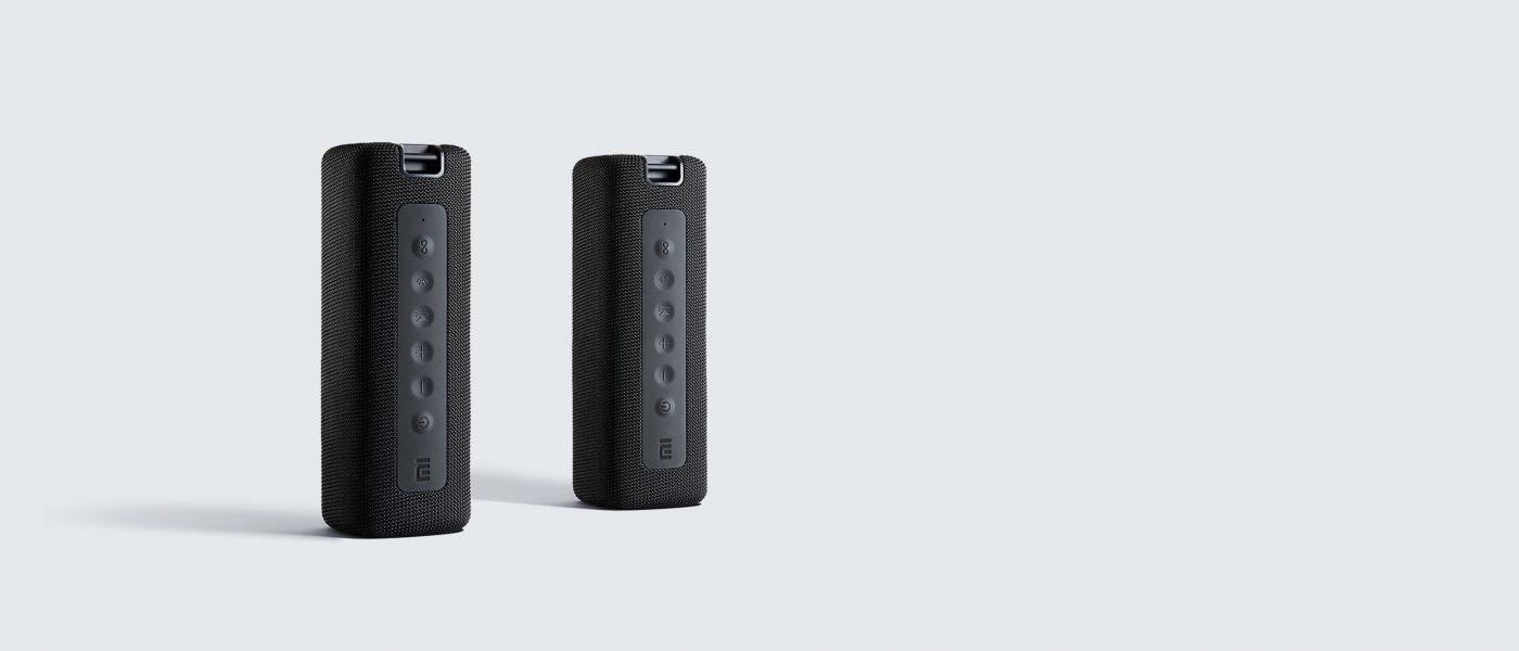 Xiaomi Mi Portable Wireless speaker Bluetooth, 16 watts, IPX7 waterproof Outdoor use, TWS, 13 hours of play time, built-in microphone, Dustproof &ndash; Black