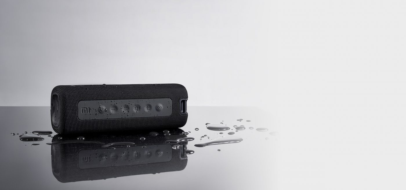 Xiaomi Mi Portable Wireless speaker Bluetooth, 16 watts, IPX7 waterproof Outdoor use, TWS, 13 hours of play time, built-in microphone, Dustproof &ndash; Black