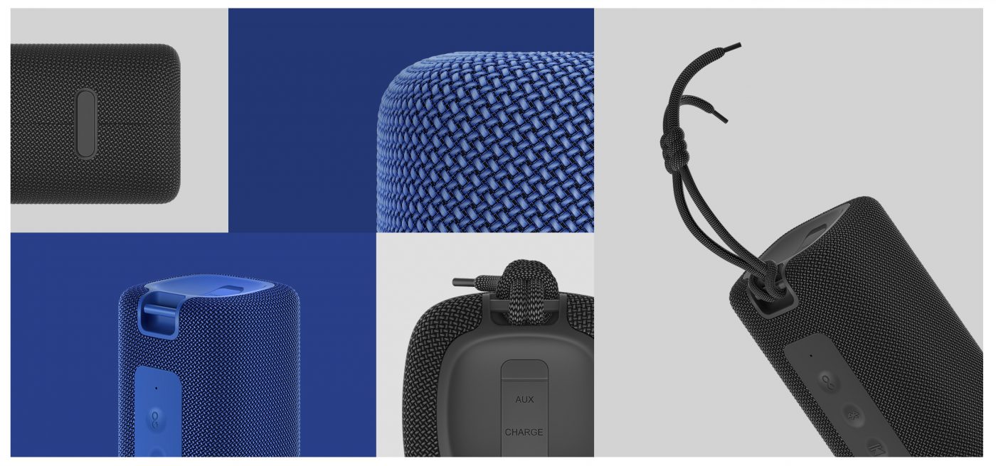 Xiaomi Mi Portable Wireless speaker Bluetooth, 16 watts, IPX7 waterproof Outdoor use, TWS, 13 hours of play time, built-in microphone, Dustproof &ndash; Black