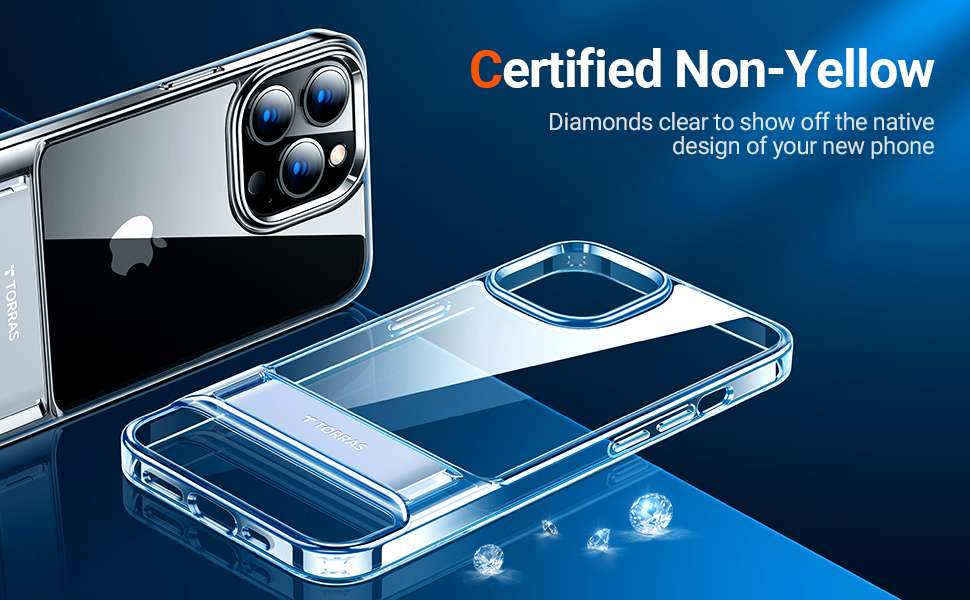 Torras MoonClimber Series Phone Case for iPhone 13 Pro - Clear - X002W477HH