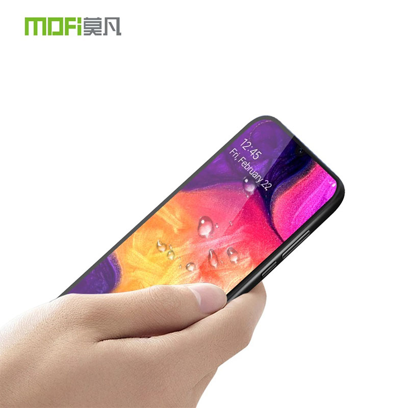 MOFI Premium Tempered Glass for Samsung A50 Full Coverage Screen Protector 2.5D 9H - BLACK