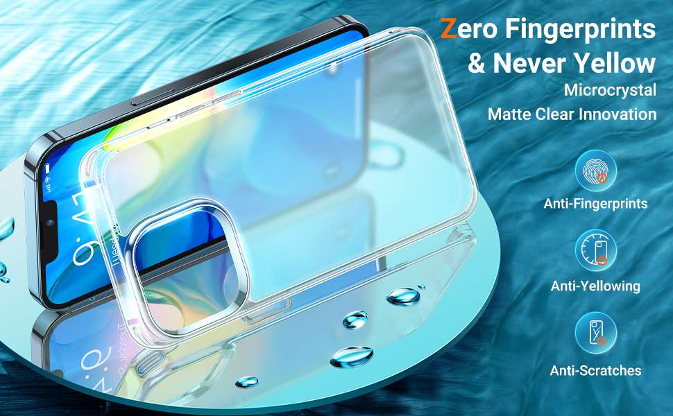 Torras Mist Clear Series Phone Case for iPhone 13 Pro - Clear - X002W477IL