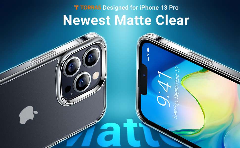 Torras Mist Clear Series Phone Case for iPhone 13 Pro - Clear - X002W477IL