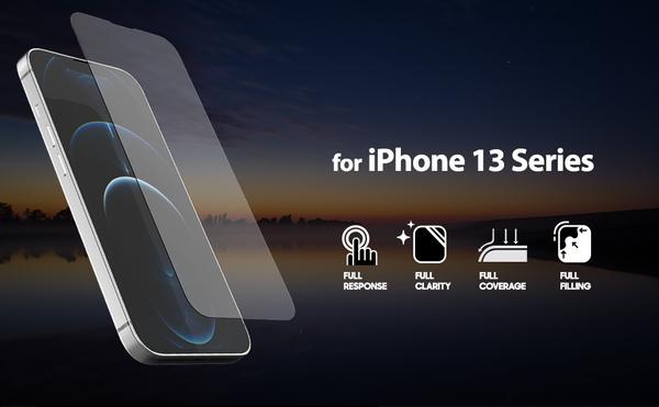 Whitestone Dome iPhone 13 Pro Max Dome Glass Tempered Glass Screen Protector (6.7") - Replacement Kit (No UV)