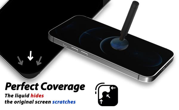 Whitestone Dome iPhone 13 Pro Max Dome Glass Tempered Glass Screen Protector (6.7") - Replacement Kit (No UV)