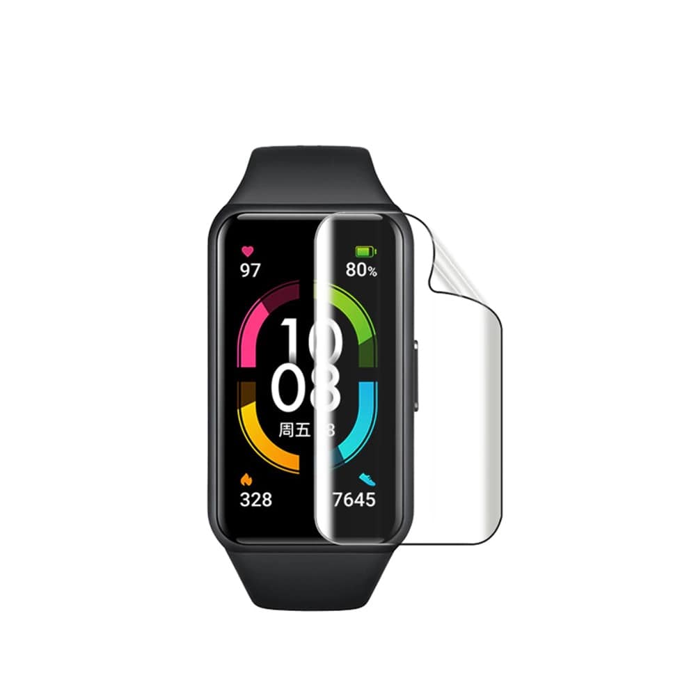 Huawei Band 6 / 6 Pro Protector Hydrogel Films Anti-fingerprint HD Clear Full Cover (Pack of 2)