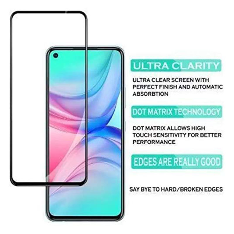 MOFI Premium Tempered Glass for Infinix Hot 10 Full Coverage Screen Protector 2.5D 9H &ndash; BLACK