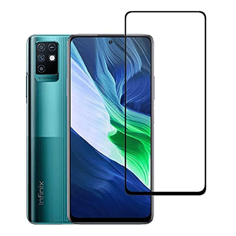 MOFI Premium Tempered Glass for Infinix Note 10 Pro Full Coverage Screen Protector 2.5D 9H &ndash; BLACK
