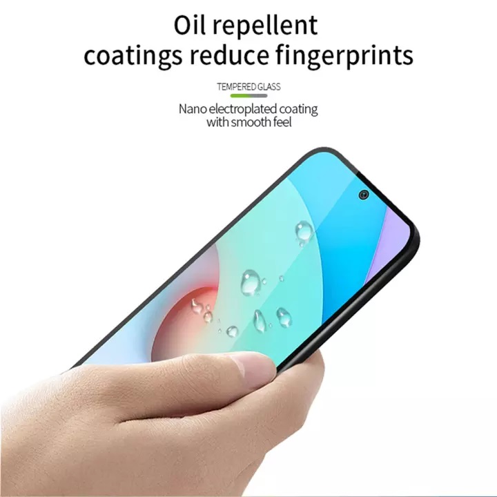 MOFI Premium Tempered Glass for Redmi 10 Full Coverage Screen Protector 2.5D 9H &ndash; BLACK