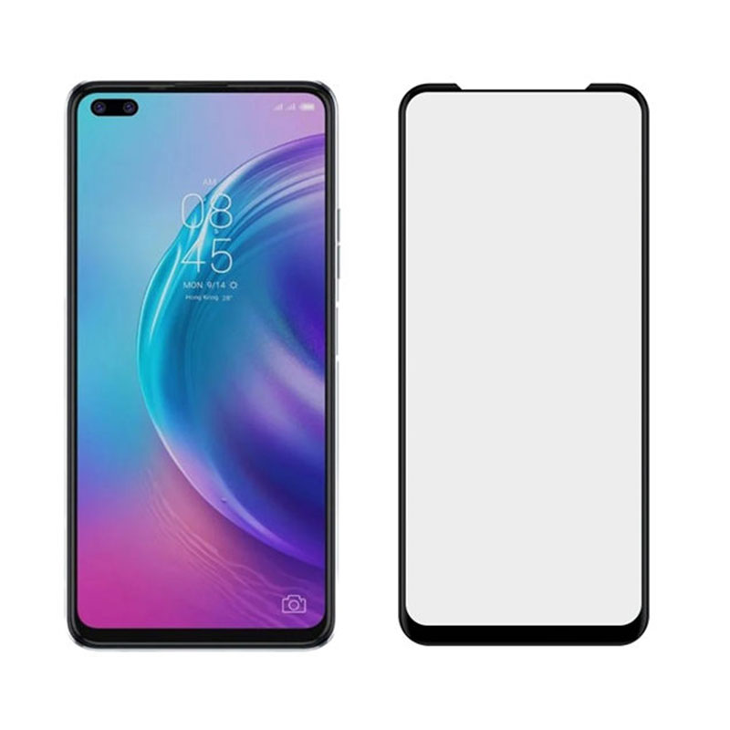 MOFI Premium Tempered Glass for Tecno Camon 16 Pro Full Coverage Screen Protector 2.5D 9H &ndash; BLACK