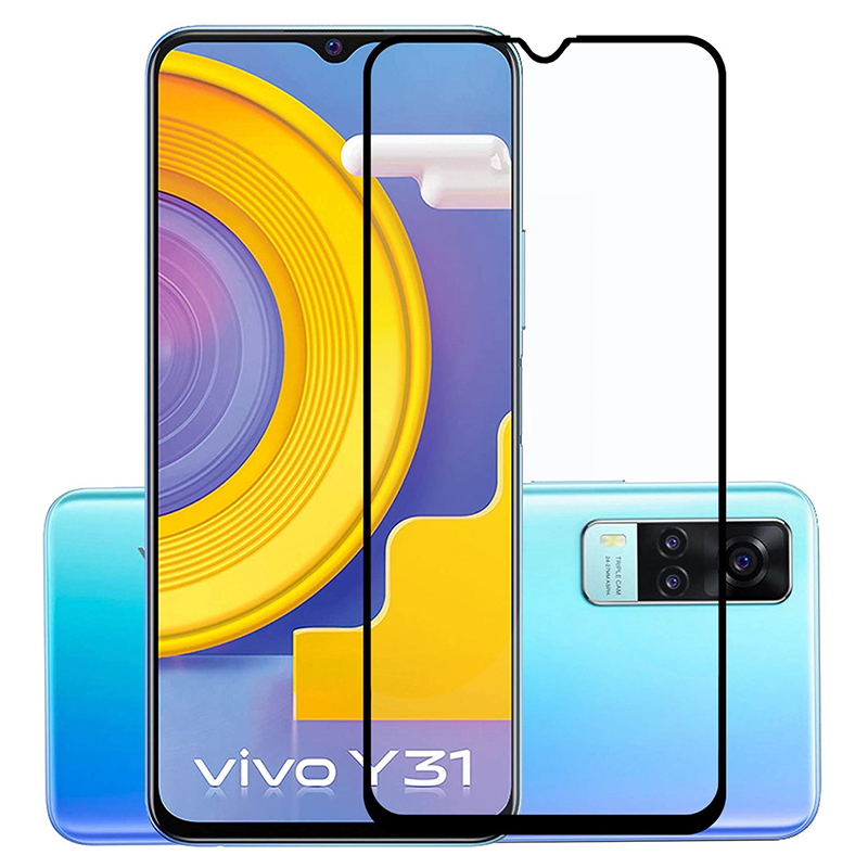 MOFI Vivo Y31 2.5D 9H Full Screen Protector Tempered Glass Anti BlueRay BLACK