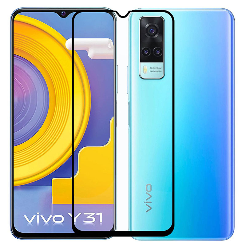 MOFI Vivo Y31 2.5D 9H Full Screen Protector Tempered Glass Anti BlueRay BLACK
