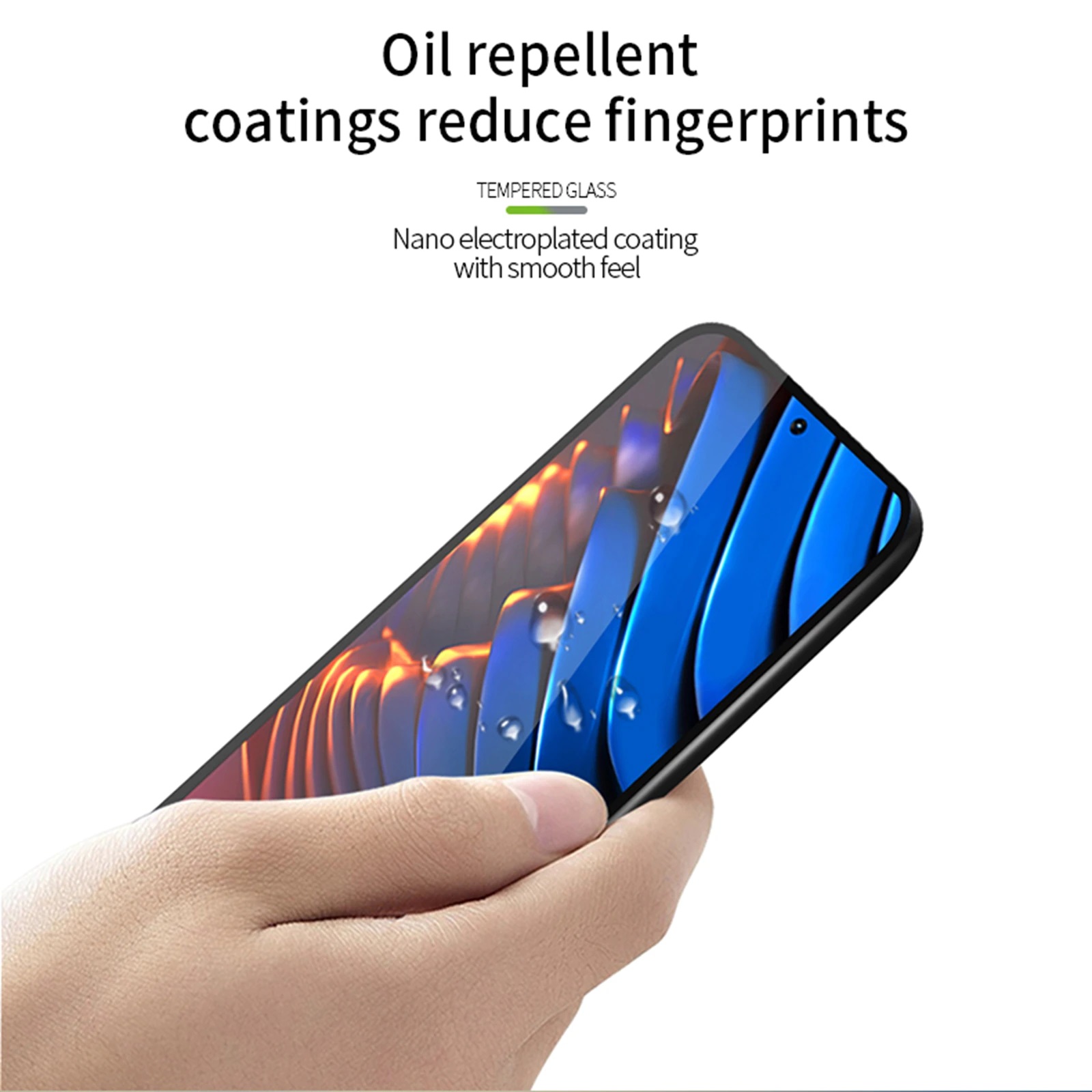 MOFI Xiaomi Poco X3 GT 2.5D 9H Full Screen Protector Tempered Glass Anti BlueRay &ndash; BLACK