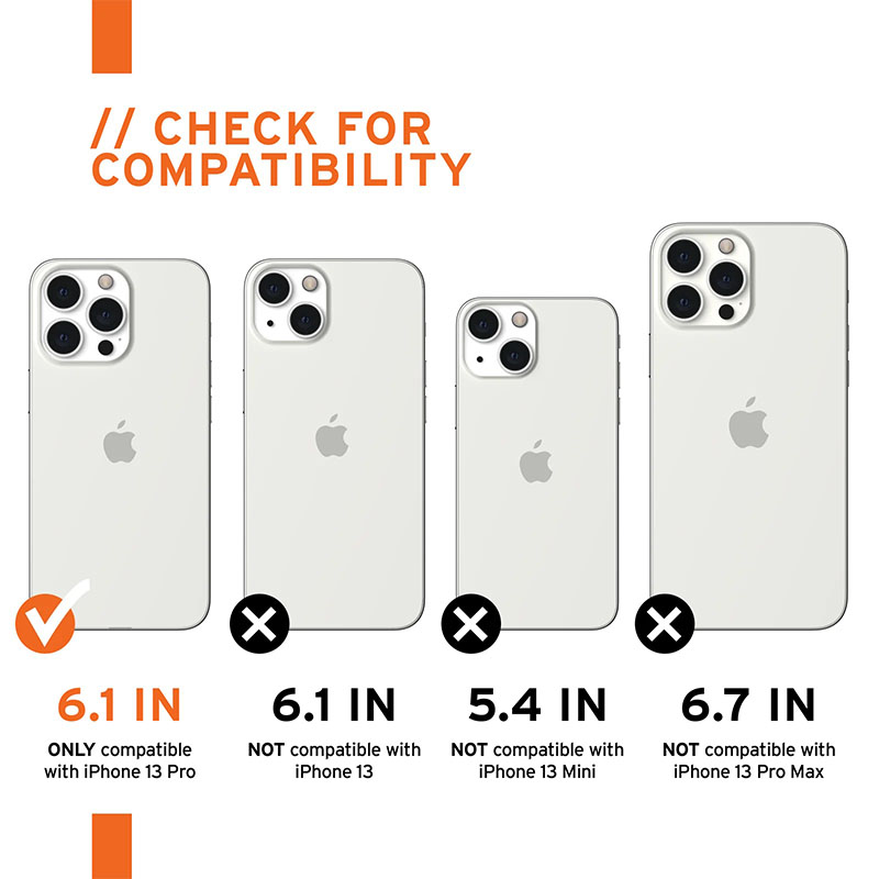 UAG iPhone 13 Pro (6.1) Wave Phone Case- Ash - 810070363567
