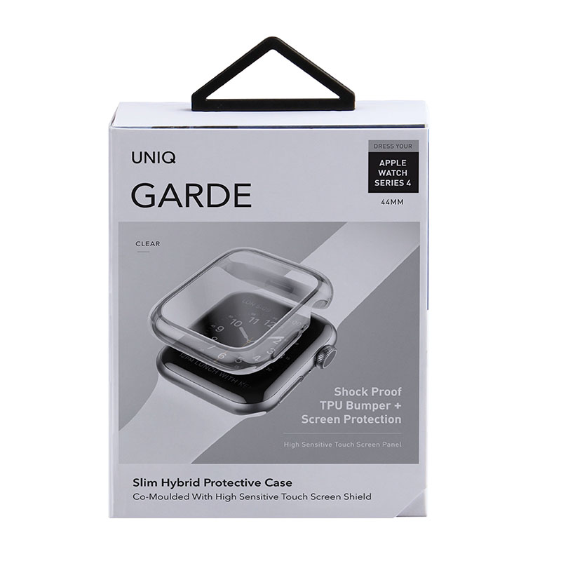 UNIQ GARDE HYBRID Apple Watch Series 4/5/6/SE1 & 2 Case With Screen Protection (44MM) - Dove (Clear)