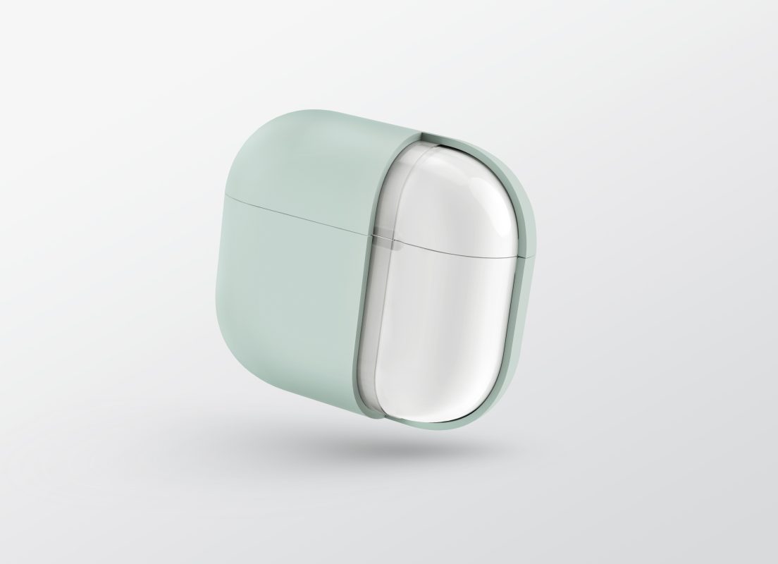 UNIQ LINO Hybrid Liquid Silicon AirPods 3rd Gen Case - Blush (Pink)