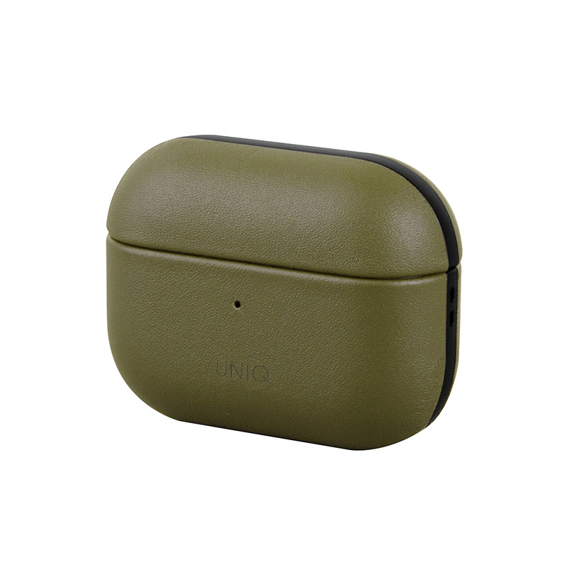 UNIQ TERRA Genuine Leather AirPods Pro Snap Case - Pine (Olive)