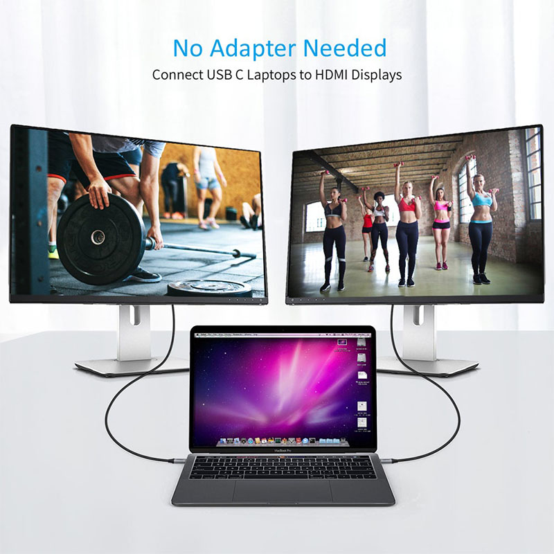 CHOETECH USB C to HDMI Cable 5.9ft (1.8m) - Black - CH0021
