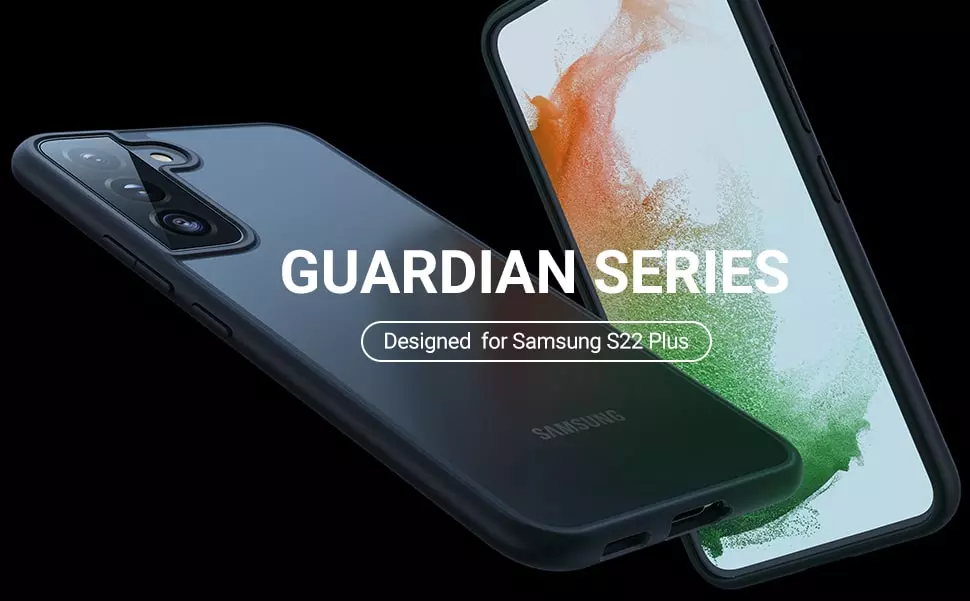 Torras Guardian Series Phone Case For Samsung Galaxy S22 Plus Case - Black