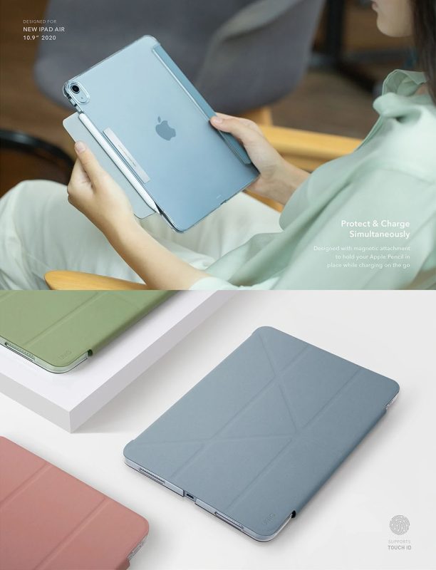 UNIQ CAMDEN New iPad Air 10.9 (2022/20) Antimicrobial Case - Sage (Green)