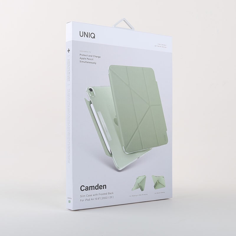 UNIQ CAMDEN New iPad Air 10.9 (2022/20) Antimicrobial Case - Sage (Green)