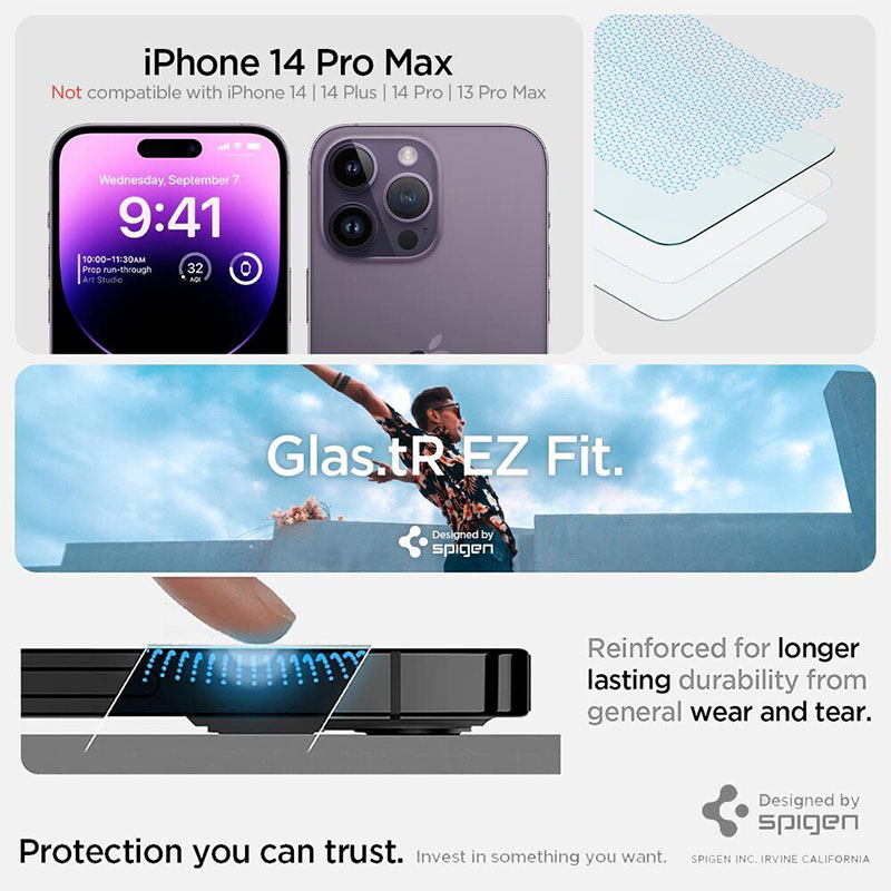 Buy Spigen iPhone 14 Pro Max Screen Protector in Pakistan