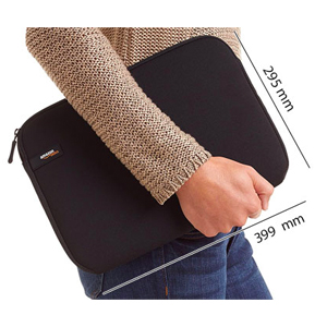 Amazon Basics 15.6-Inch Laptop Sleeve, Protective Case with Zipper &ndash; Black