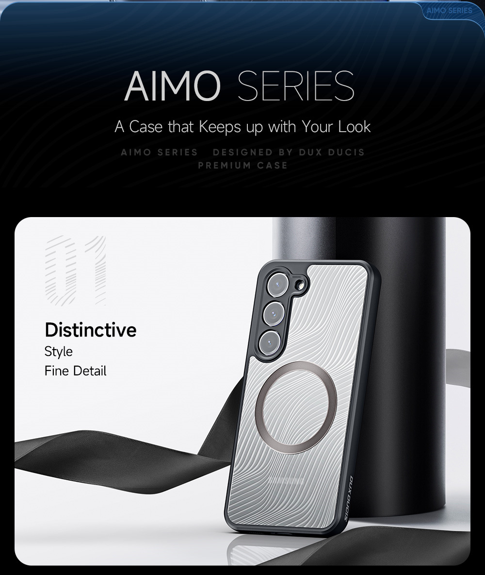 Aimo Mag Series Phone Case for Samsung Galaxy S23 - Black